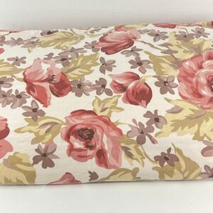 Floral Duvet Cover in Pink and Cream